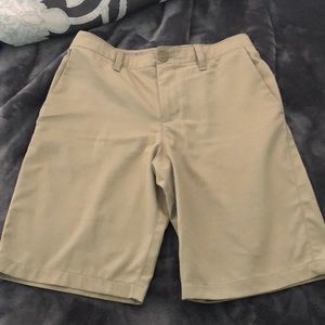 Under Armour Boys Showdown Tan Golf Shorts